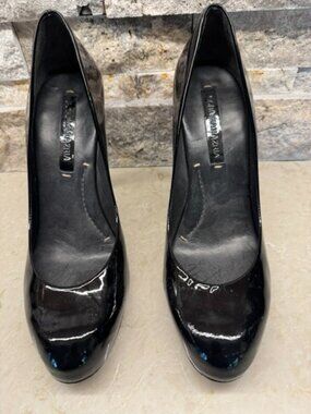 BCBG Max Azria Black Patent leather pumps